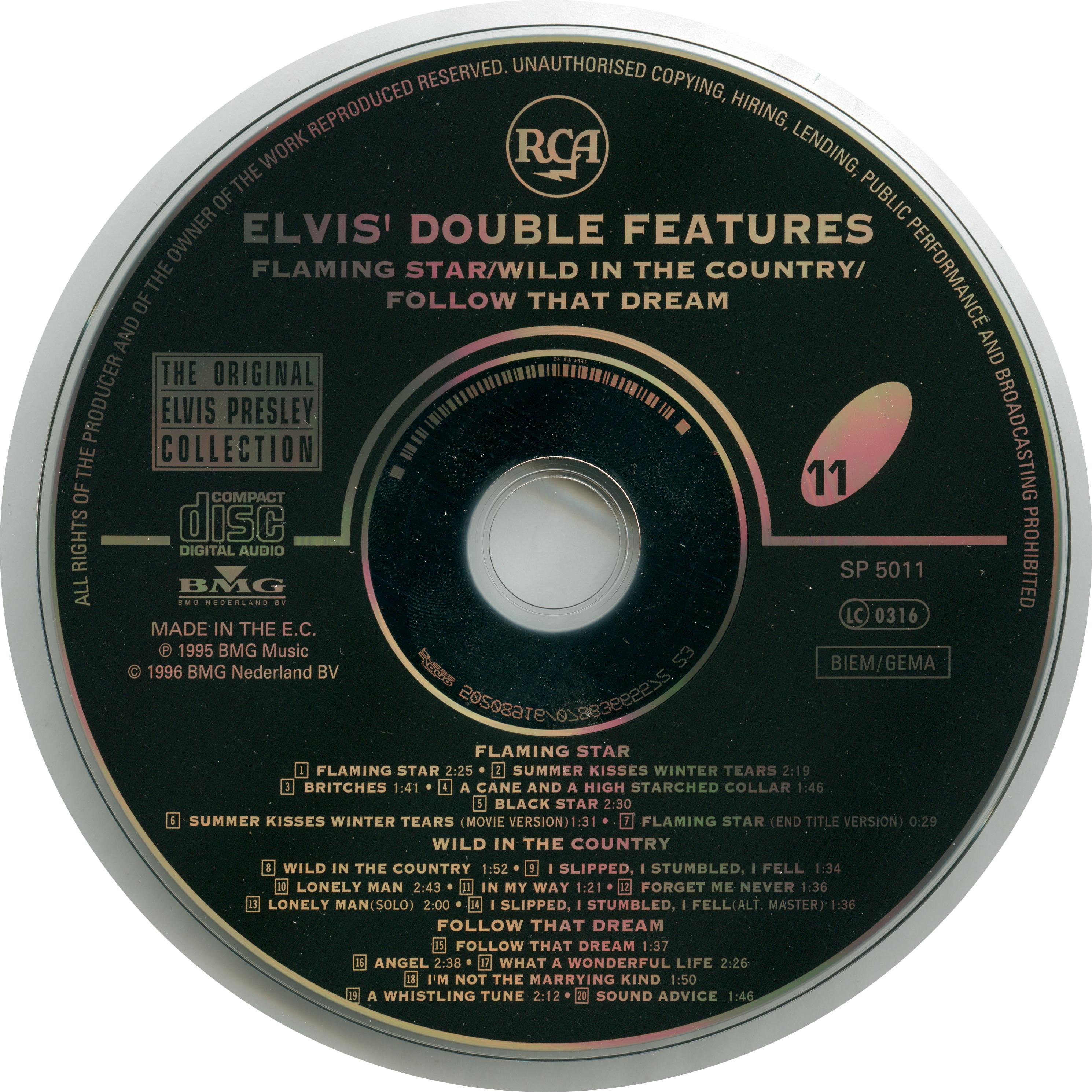 Elvis Presley  The Original Elvis Presley Collection 11; Flaming Star, Wild, Follow : CD